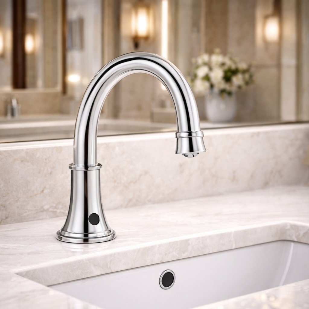 Fontana Commercial Chrome Touchless Motion Sensor Faucet (FS1095C)